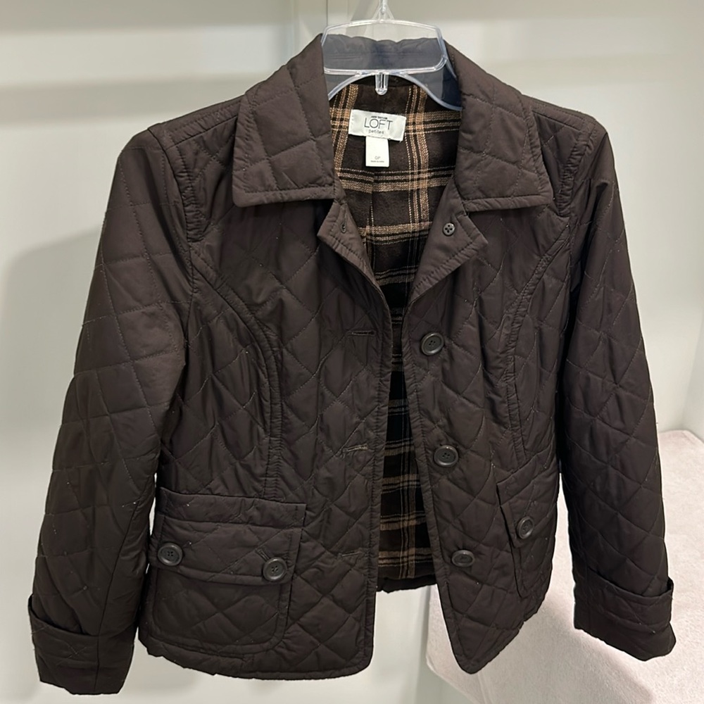 Brown Jacket | Size 0P | Ann Taylor Loft